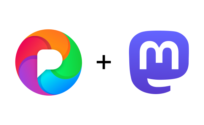 Picture of Pixelfed and Mastodon logos